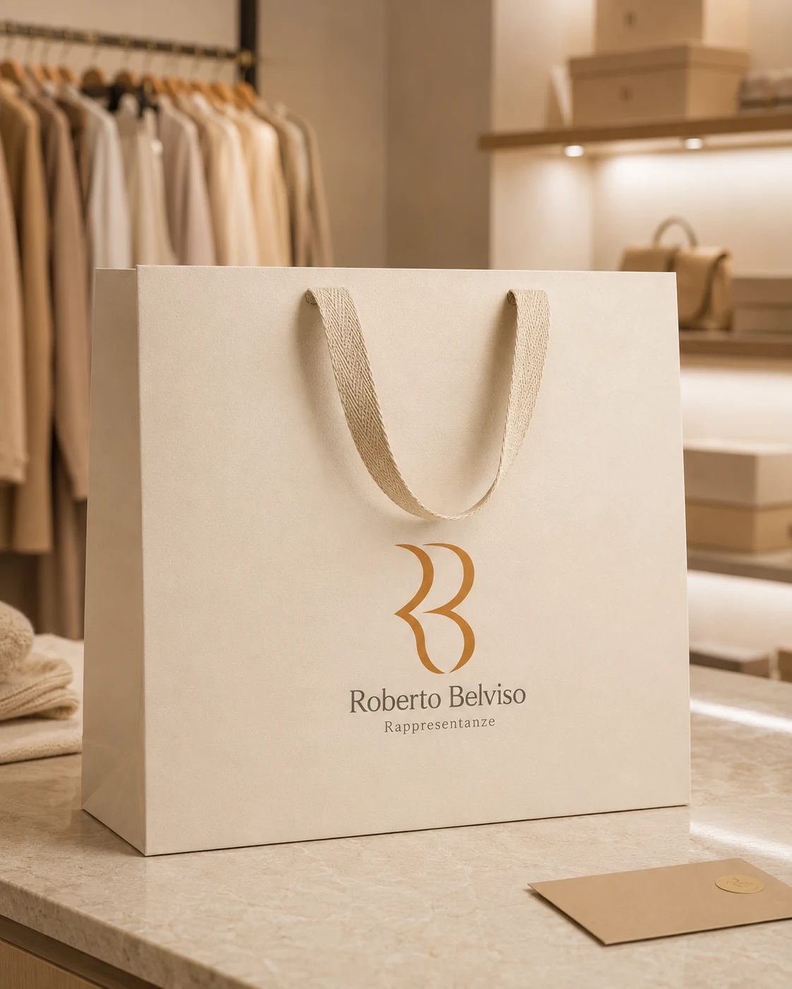 Immagine illustrativa di shopper in boutique