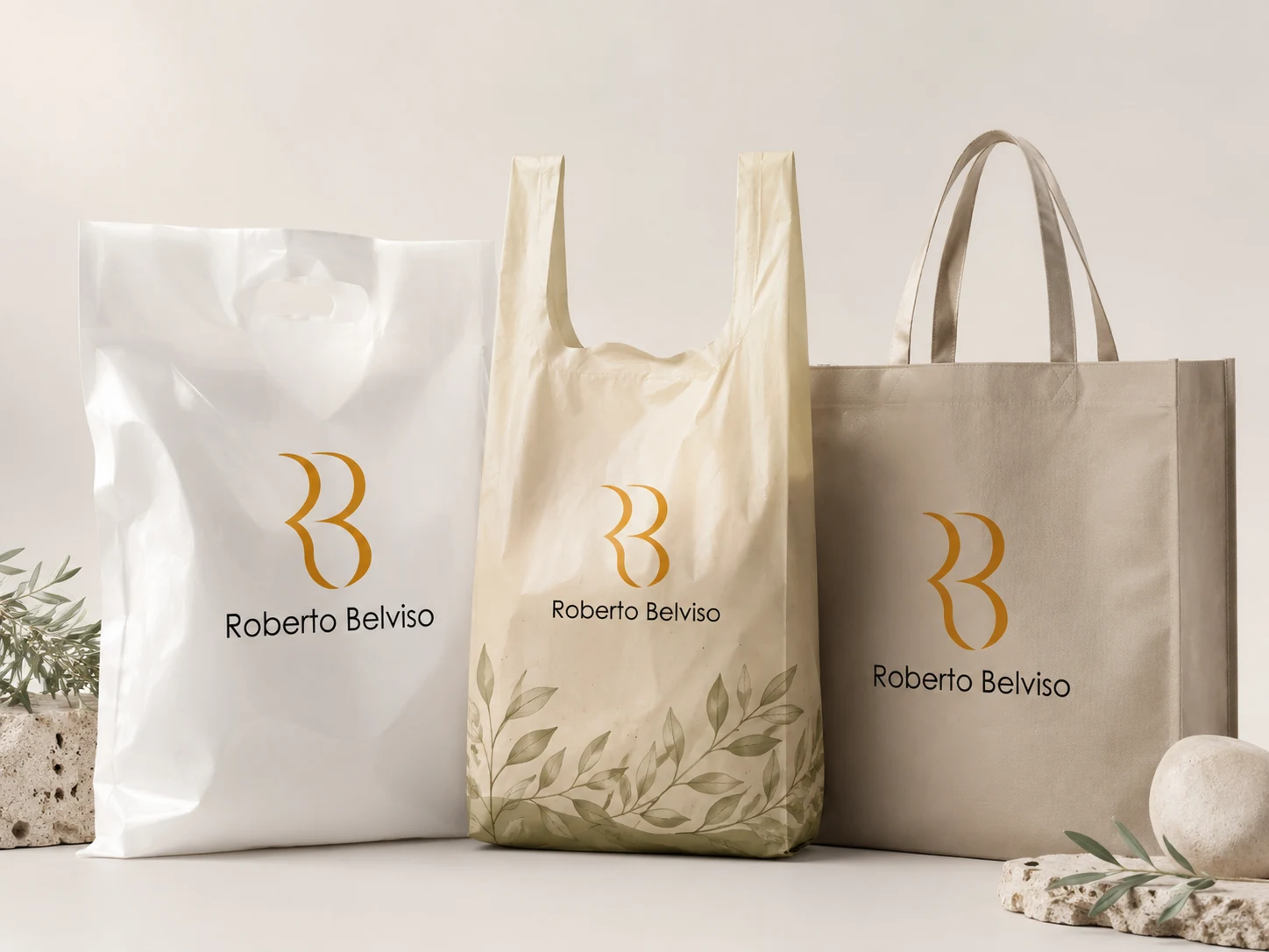 Buste colorate e shopper per attività commerciali, anche in materiali alternativi